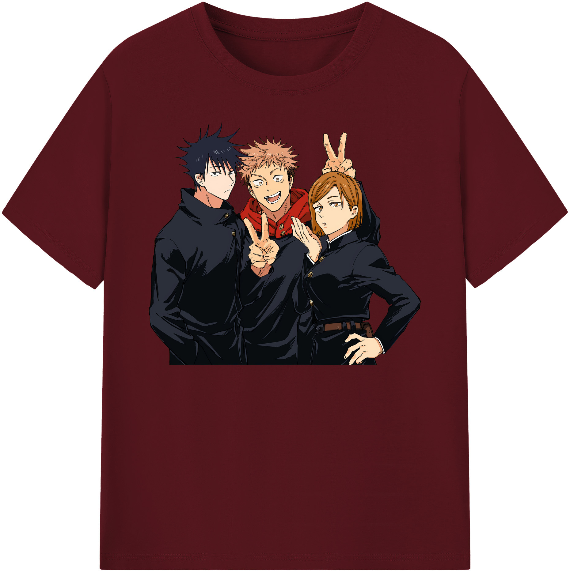 （画像用） 呪術廻戦 Jujutsu Kaisen 綿100％半袖Tシャツ（フロントプリント）